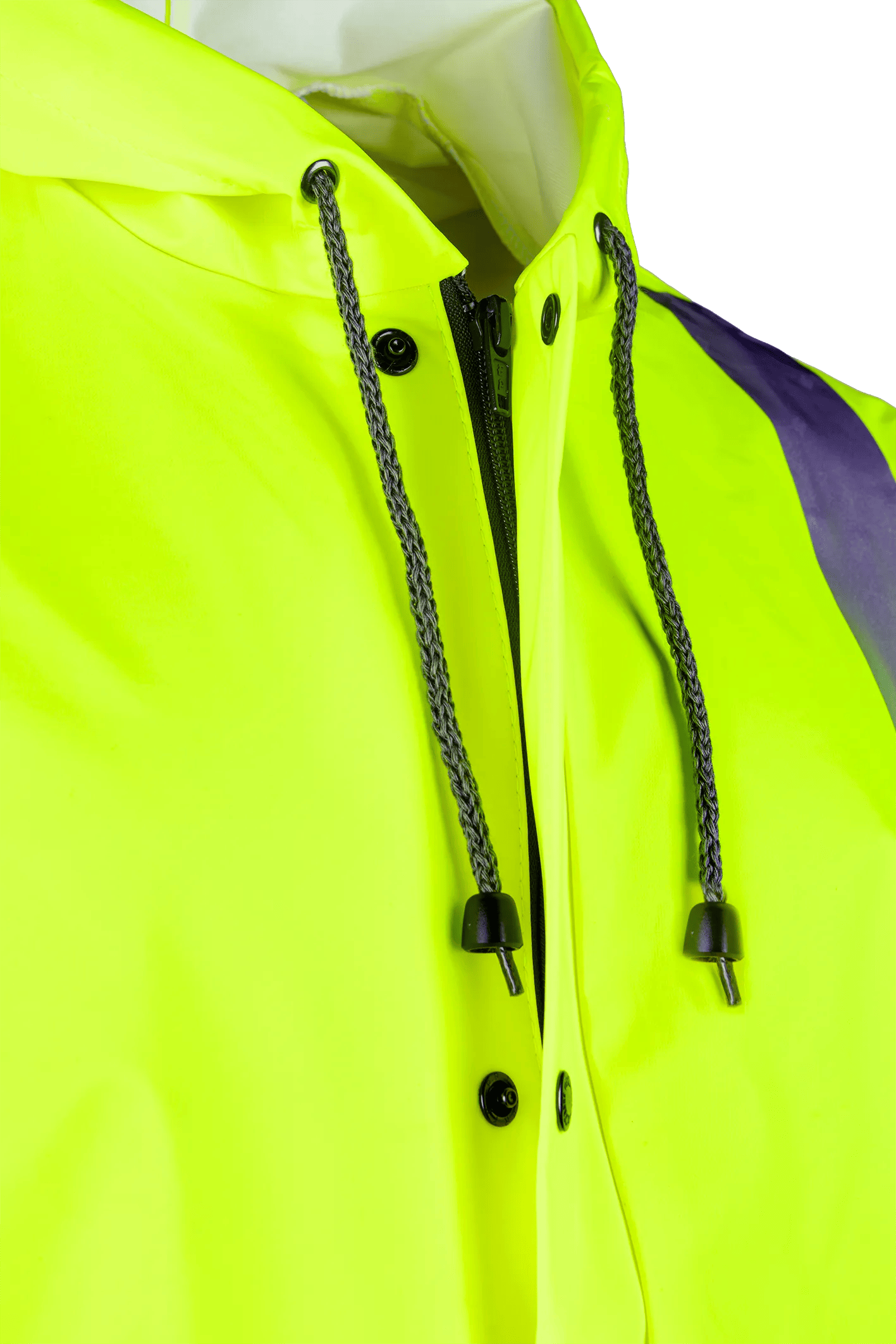Sioen Eshton Hi-Vis Rain Jacket With Fixed Hood