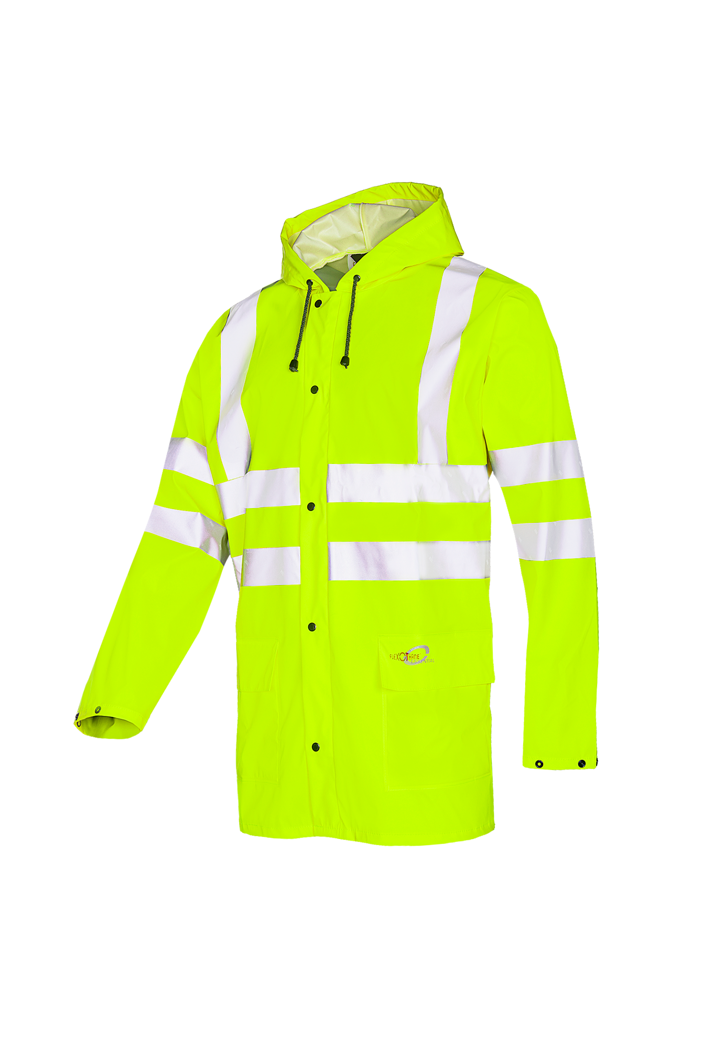 Sioen Eshton Hi-Vis Rain Jacket With Fixed Hood