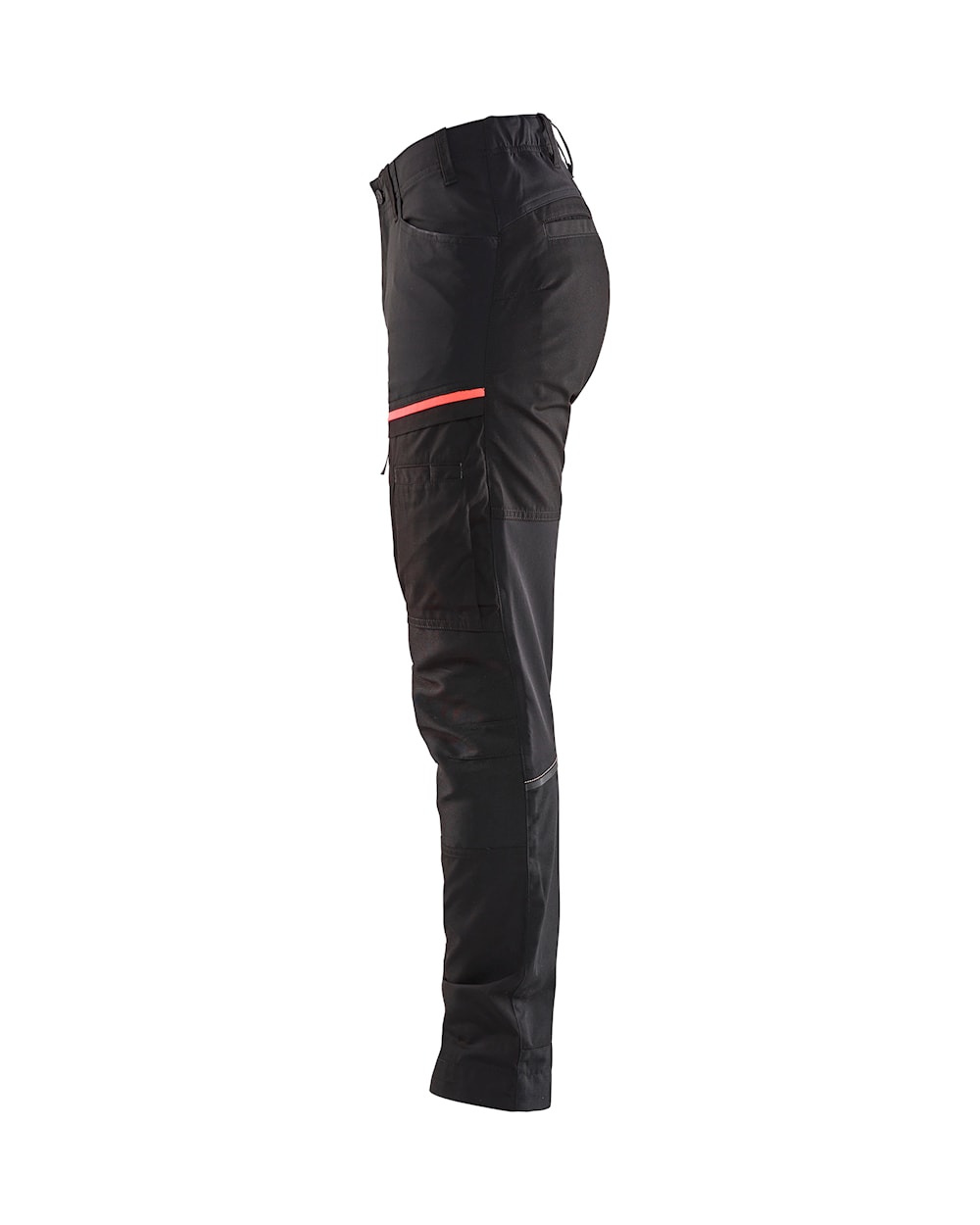 Blaklader Women's Service Trousers with Stretch 7166 #colour_black-red