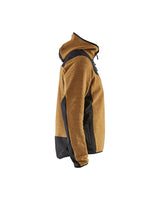 Blaklader Knitted Jacket with Softshell 5940 #colour_honey-gold-black