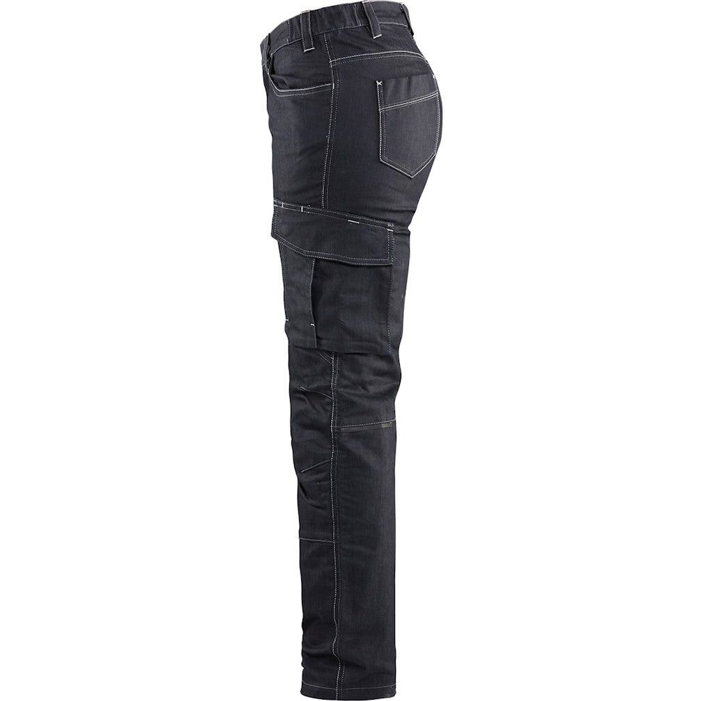 Blaklader Women's Service Trousers Stretch 7140 #colour_navy-blue