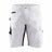 Blaklader Painter's Shorts with Stretch 1094 #colour_white-dark-grey