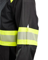 Blaklader Shell Jacket Hi-Vis 4420 #colour_black-hi-vis-yellow