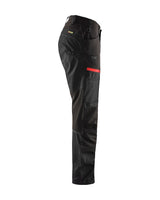 Blaklader Service Trousers with Stretch 1456  #colour_black-red