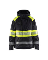 Blaklader Women's Shell Jacket Hi-Vis 4430 #colour_black-hi-vis-yellow