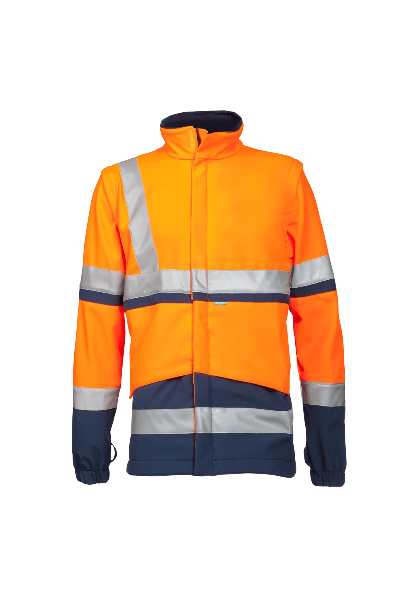Sioen Powell Hi-Vis Rain Jacket With Detachable Softshell Jacket