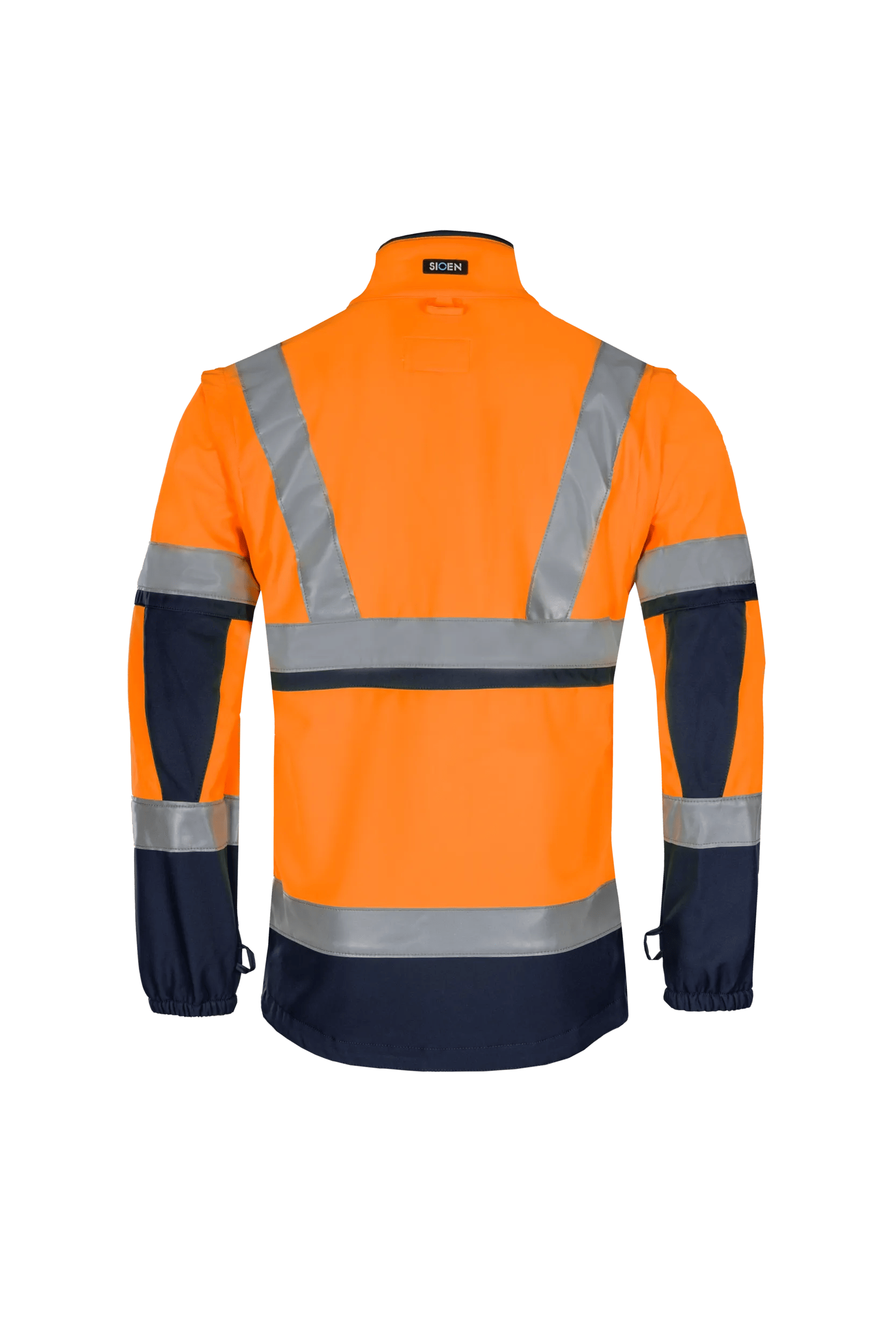 Sioen Powell Hi-Vis Rain Jacket With Detachable Softshell Jacket