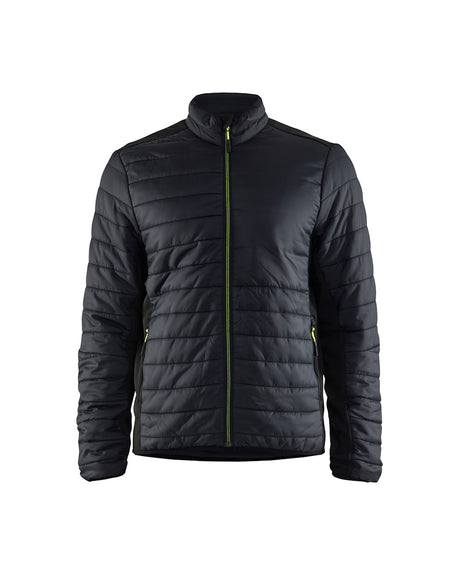 Blaklader Warm-Lined Jacket 4710 #colour_black-hi-vis-yellow