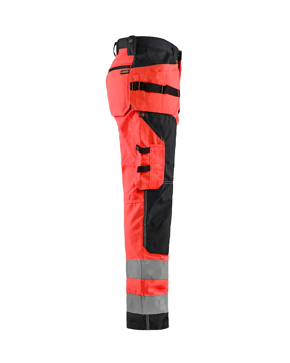 Blaklader Hi-Vis Craftsman Trousers 1568 - Red Hi-Vis/Black