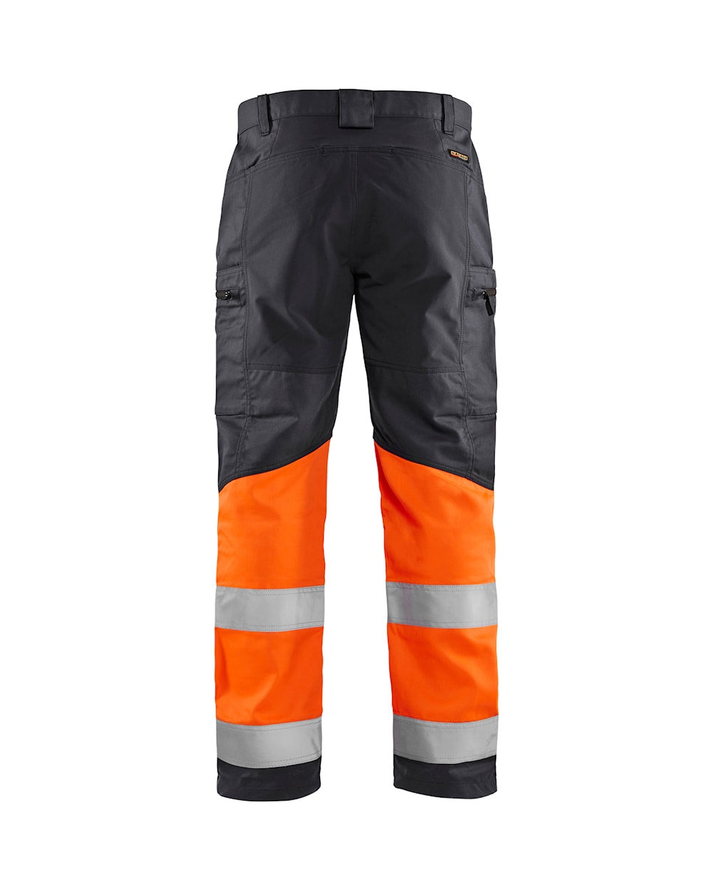 Blaklader Hi-Vis Trousers with Stretch 1551 - Mid Grey/ Hi-Vis Orange