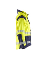 Blaklader Shell Jacket Hi-Vis 4435 #colour_hi-vis-yellow-navy-blue