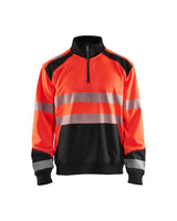 Blaklader Hi-Vis Sweatshirt with Half Zip 3556