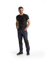 Blaklader Service Trousers with Stretch 14591845 #colour_navy-blue-black