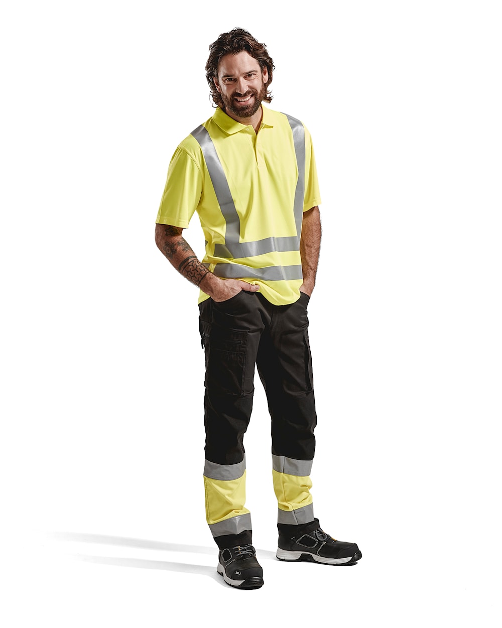 Blaklader Uv Polo Shirt Hi-Vis 3391 #colour_hi-vis-yellow