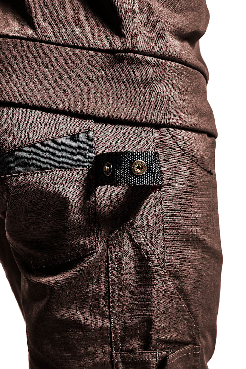 Blaklader Service Trousers with Stretch 1495 #colour_brown-black