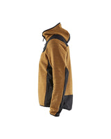 Blaklader Knitted Jacket with Softshell 5940 #colour_honey-gold-black