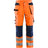 Blaklader Ventilated Hi-Vis Trousers 1565 #colour_orange-navy-blue