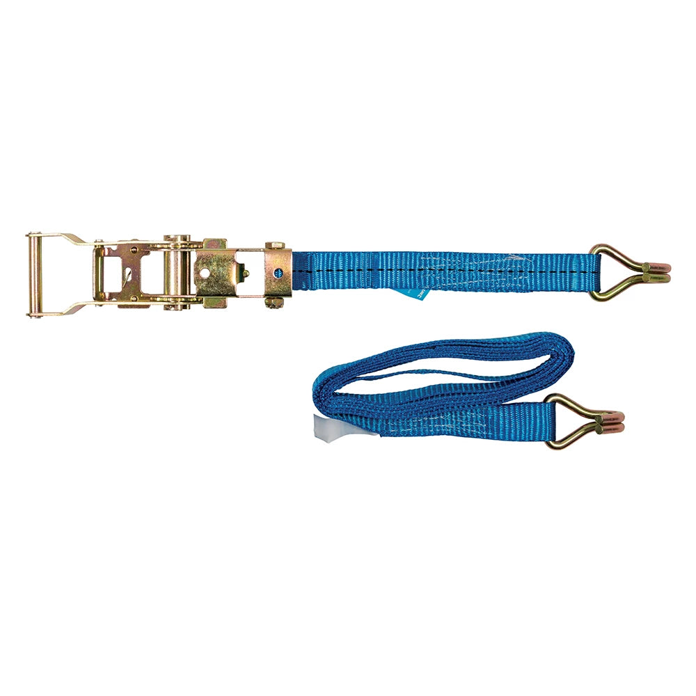 Silverline Ratchet Tie Down Strap J-Hook 3m x 27mm