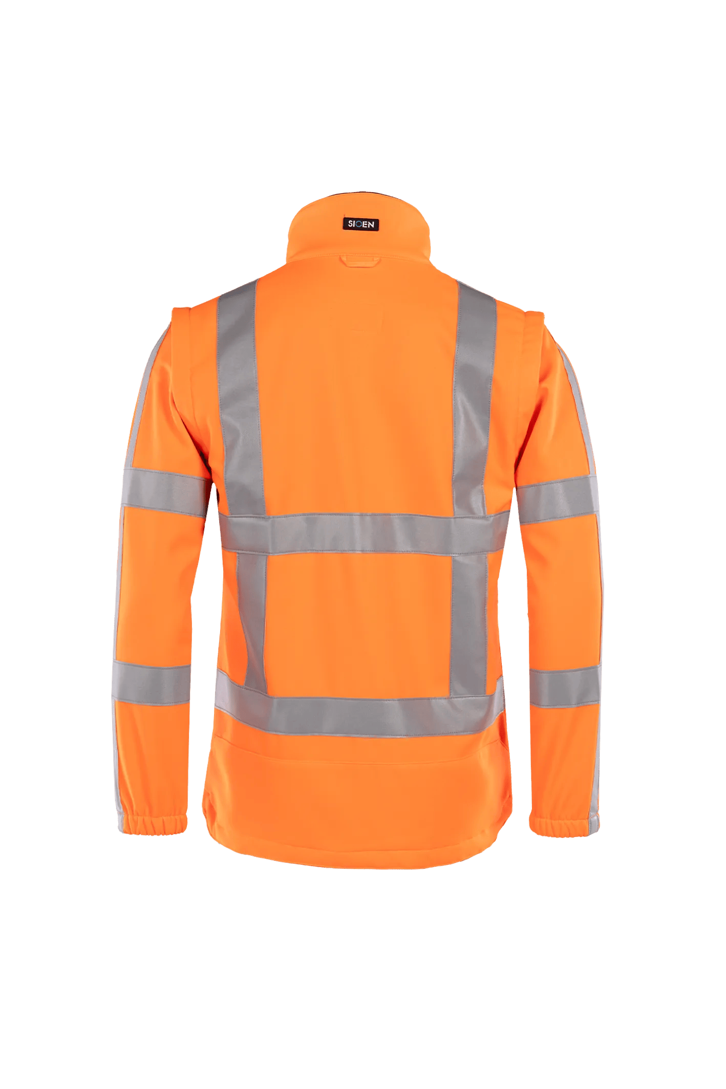 Sioen Alphen Hi-Vis Softshell Jacket With Detachable Sleeves (Rws)