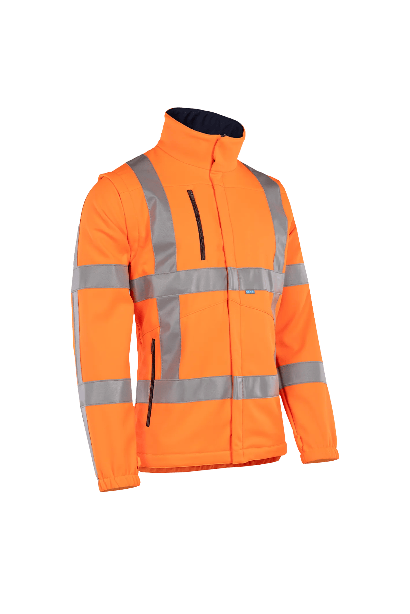 Sioen Alphen Hi-Vis Softshell Jacket With Detachable Sleeves (Rws)