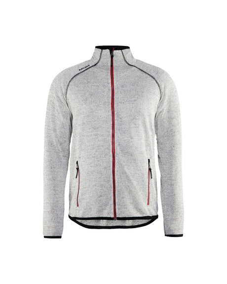 Blaklader Knitted Jacket 4942 #colour_grey-melange-red