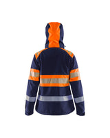 Blaklader Women's Softshell Jacket Hi-Vis 4404 #colour_navy-blue-orange