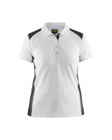 Blaklader Women's Polo Shirt 3390 #colour_white-dark-grey