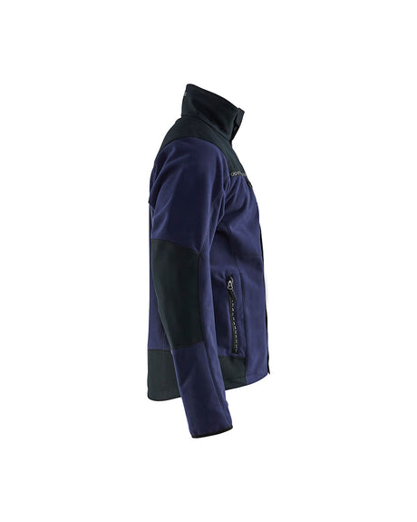 Blaklader Windproof Fleece Jacket 4955 #colour_navy-blue-black