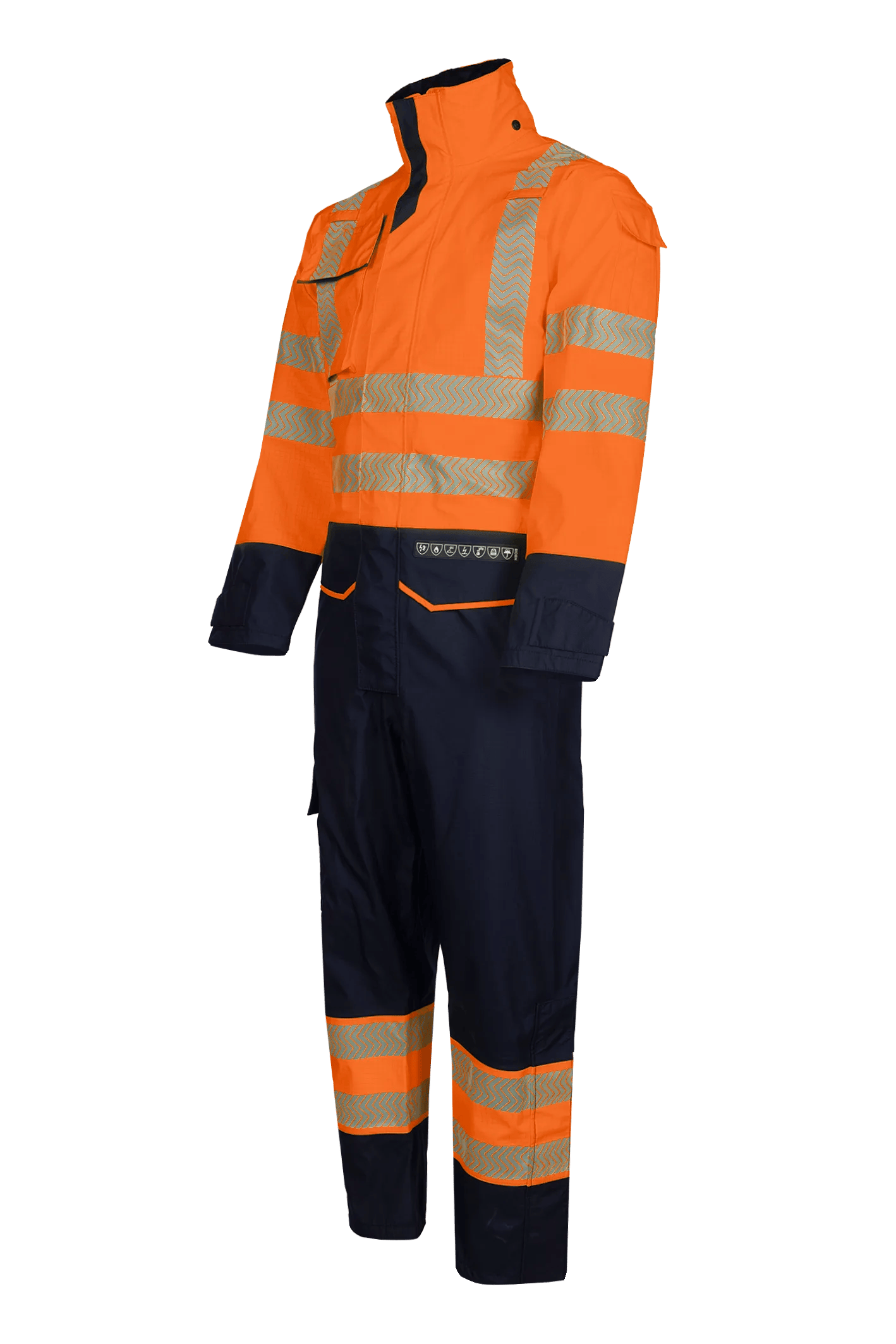 Sioen Aksdal Hi-Vis Rain Coverall With Arc Protection
