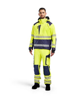 Blaklader Shell Jacket Hi-Vis 4435 #colour_hi-vis-yellow-navy-blue