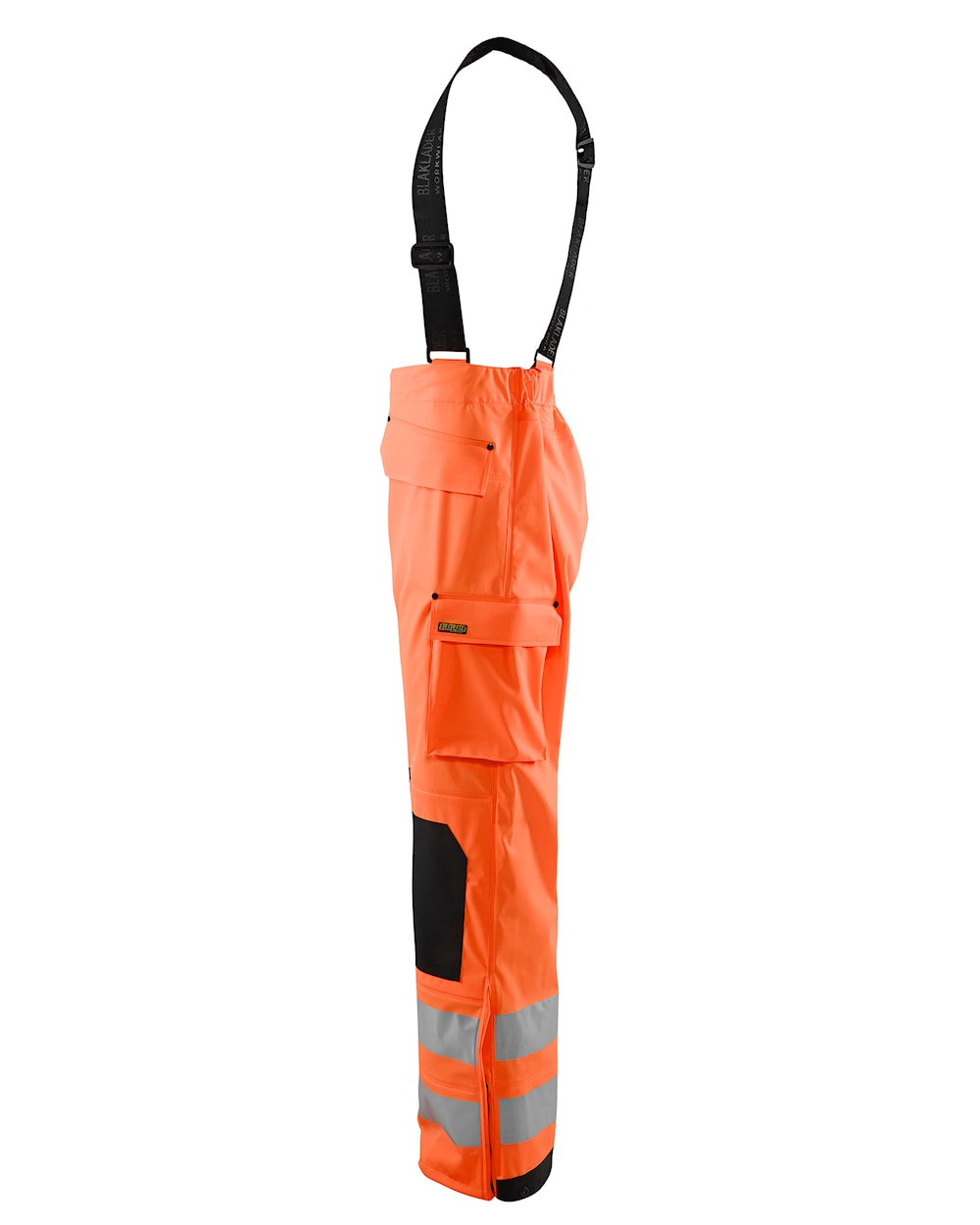 Blaklader Rain Trousers Hi-Vis Level 3 1306 #colour_orange