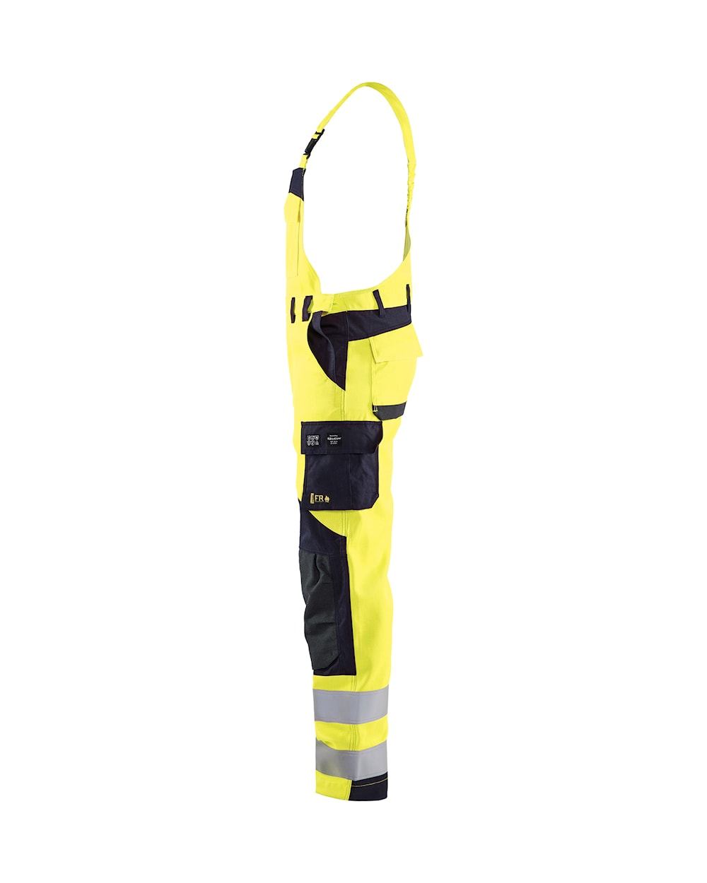 Blaklader Multinorm Inherent Bib 2889 #colour_hi-vis-yellow-navy-blue