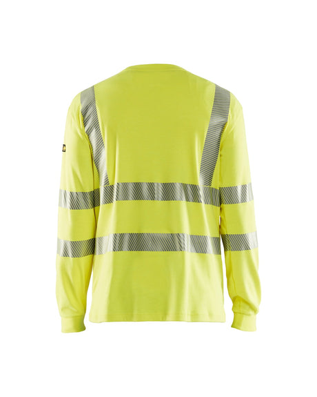 Blaklader Multinorm Long Sleeved T-Shirt 3481 #colour_hi-vis-yellow