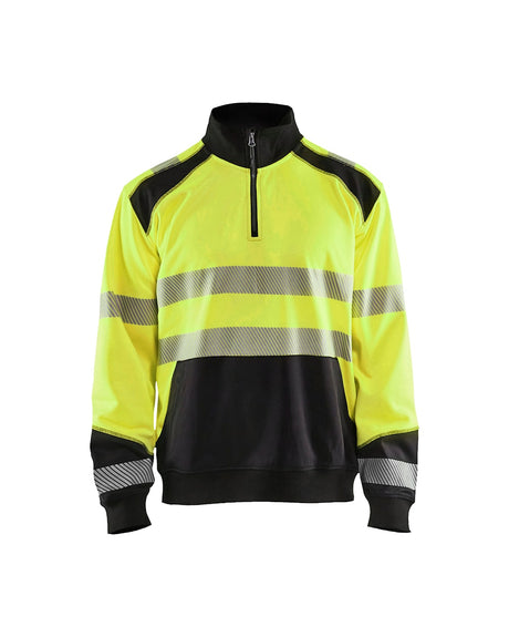 Blaklader Hi-Vis Sweatshirt with Half Zip 3556