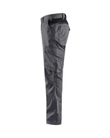 Blaklader Industry Trousers Stretch 1444 - Mid grey/Black #colour_mid-grey