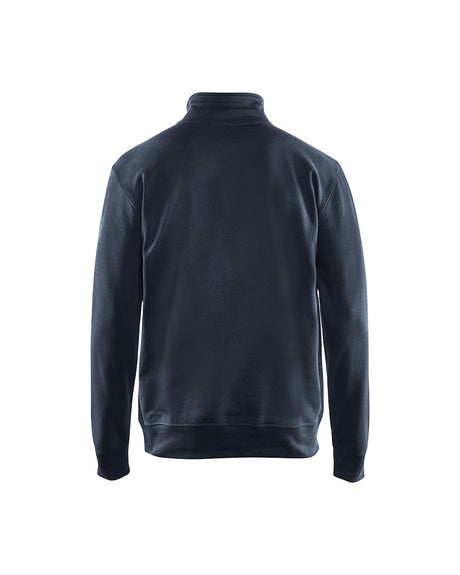 Blaklader Sweatshirt with Full Zip 3371 #colour_dark-navy-blue