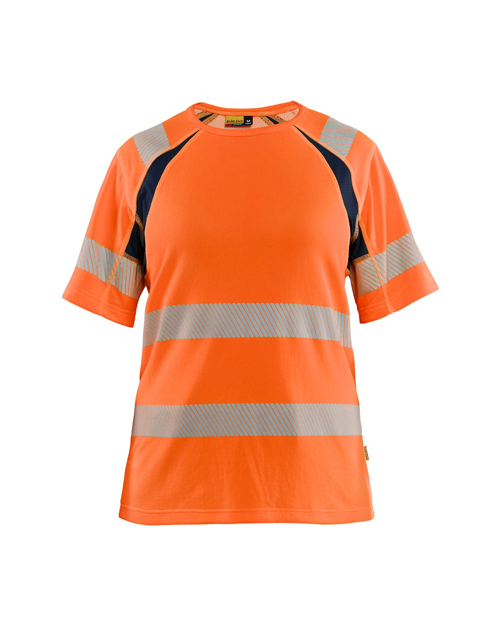 Blaklader T-Shirt Hi-Vis Women 3503 #colour_orange-navy-blue