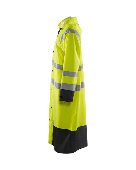 Blaklader Rain Coat Hi-Vis Level 1 4325 #colour_hi-vis-yellow-black