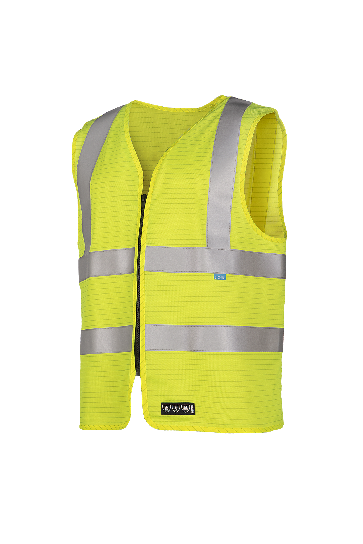Sioen Bertrix Flame Retardant And Anti-Static Hi-Vis Waistcoat