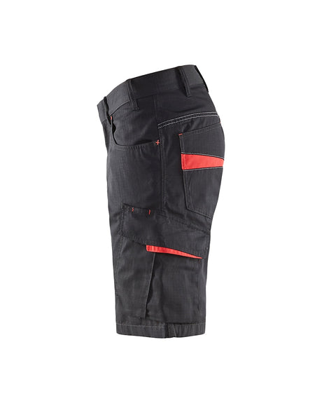 Blaklader Service Shorts 1499 #colour_black-red