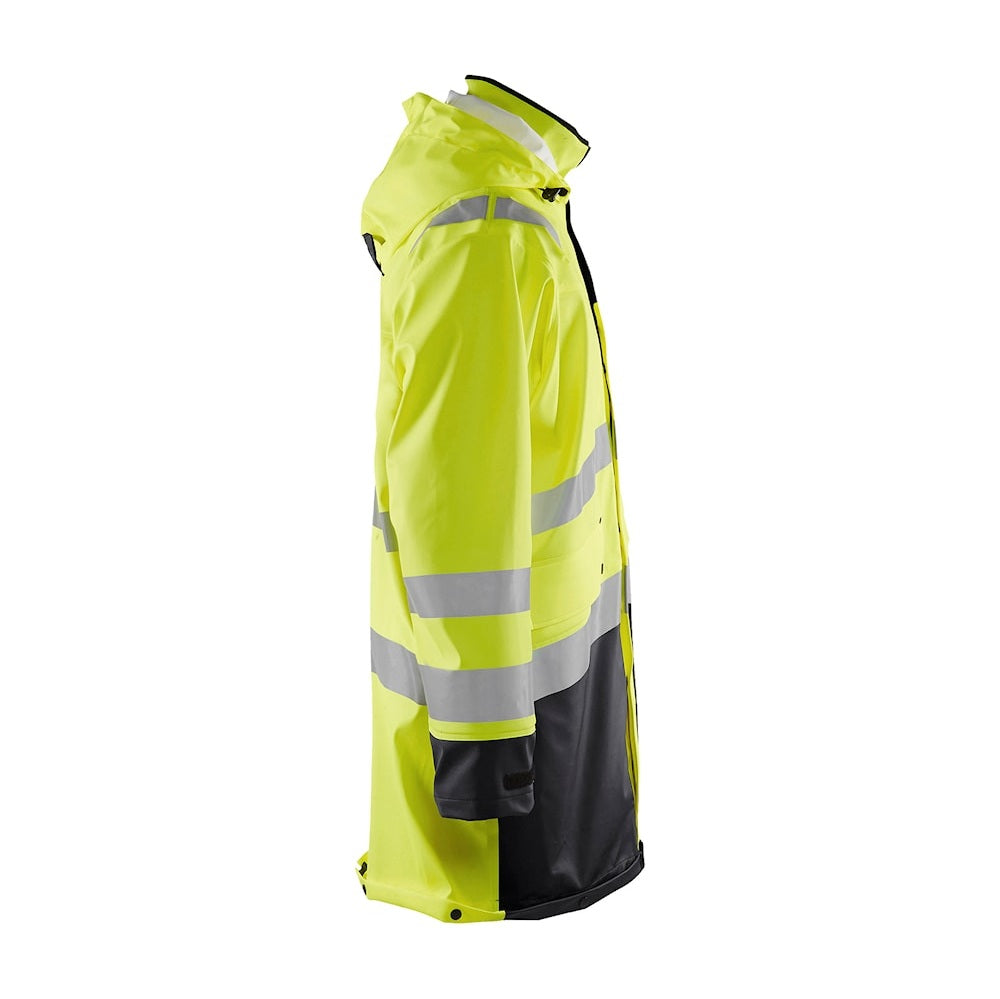 Blaklader Rain Coat Hi-Vis Level 3 4326 #colour_hi-vis-yellow-black