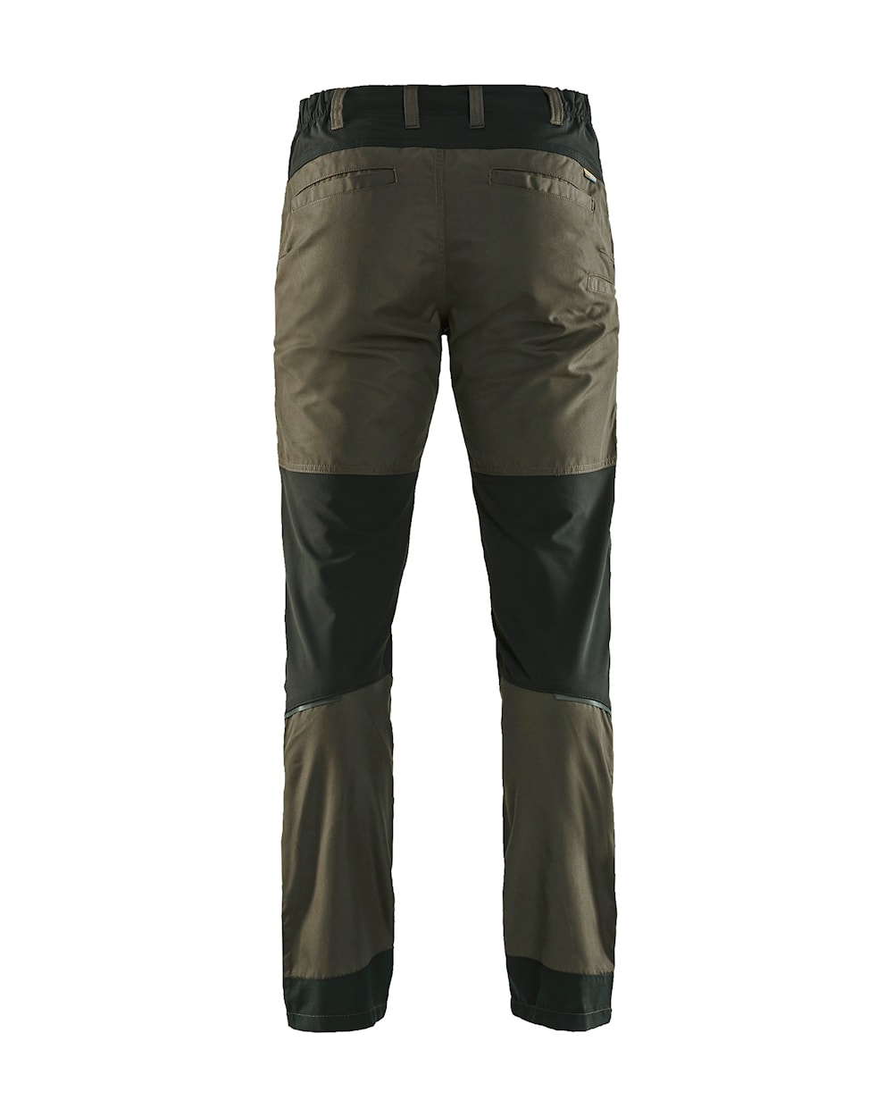 Blaklader Service Trousers with Stretch 1456 - Dark olive green/Black #colour_dark-olive-green-black