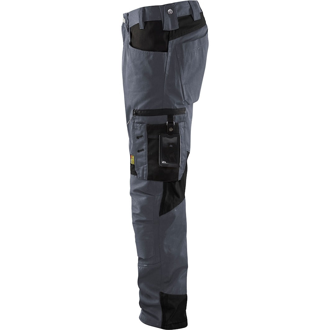Blaklader Trousers without Nail Pockets 1556 #colour_grey-black