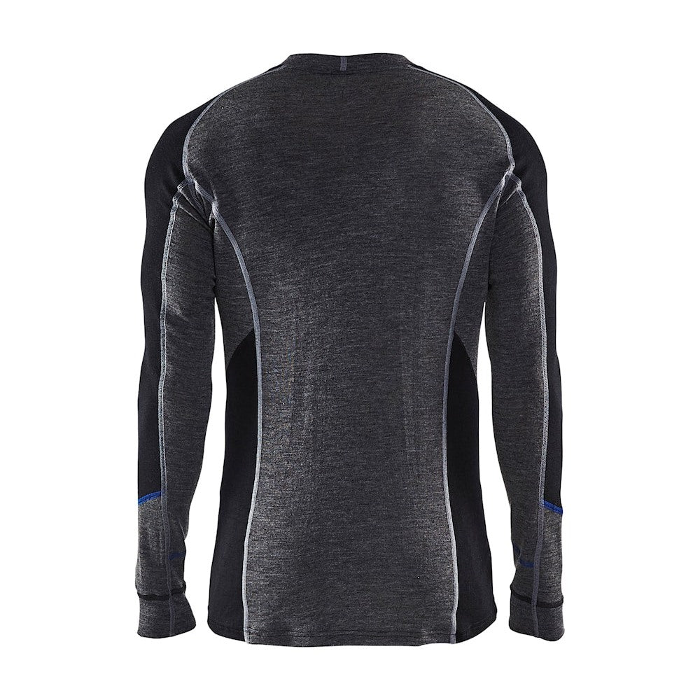 Blaklader Underwear Top Warm 100% Merino 4897 #colour_mid-grey-black