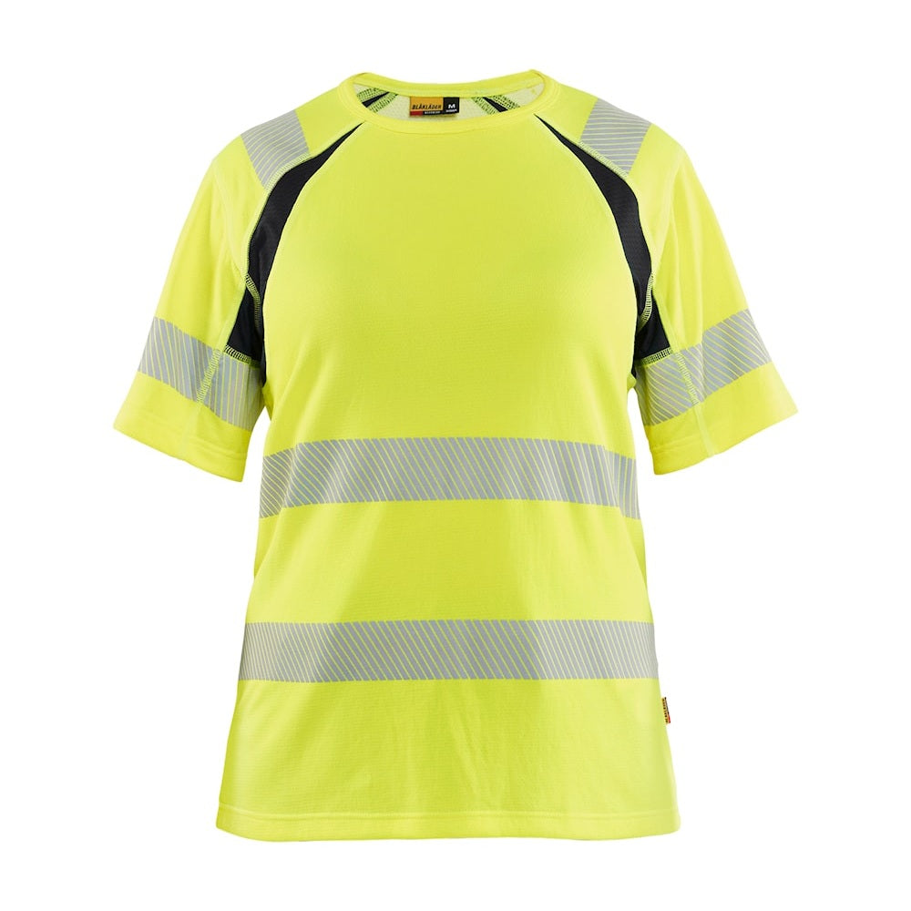 Blaklader T-Shirt Hi-Vis Women 3503 #colour_hi-vis-yellow-black