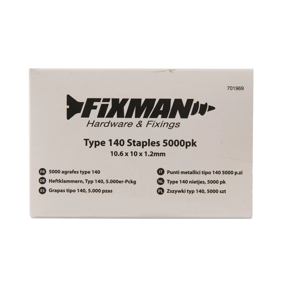 Fixman Type 140 Staples 5000Pk