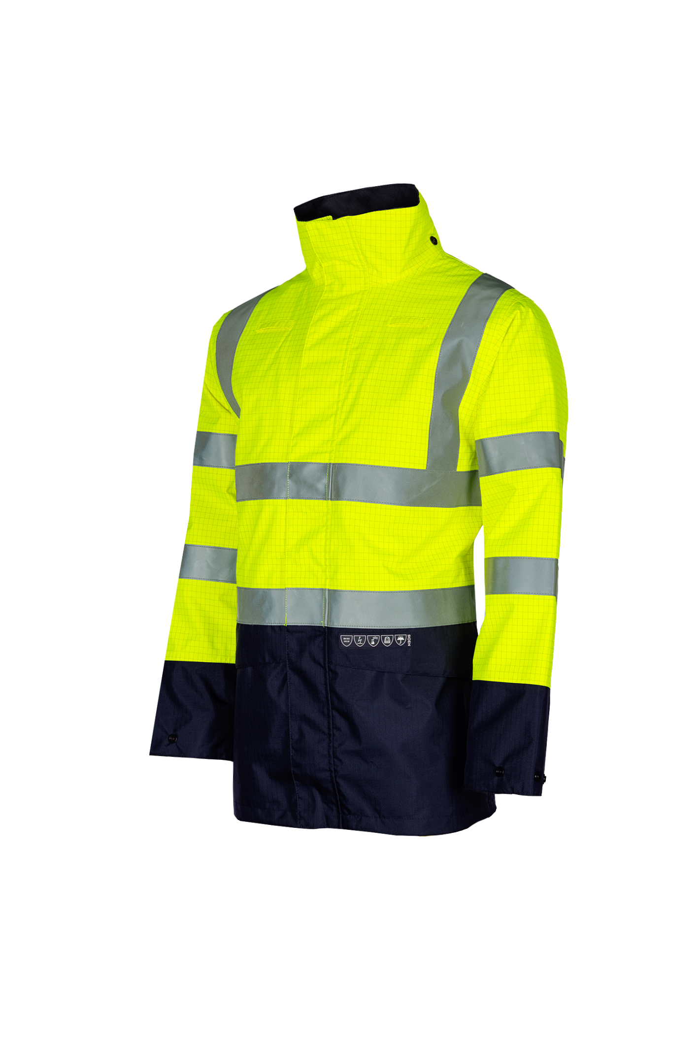 Sioen Elliston Flame Retardant Anti-Static Hi-Vis Rain Jacket