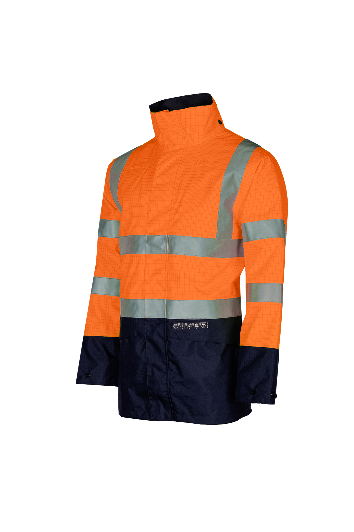 Sioen Elliston Flame Retardant Anti-Static Hi-Vis Rain Jacket