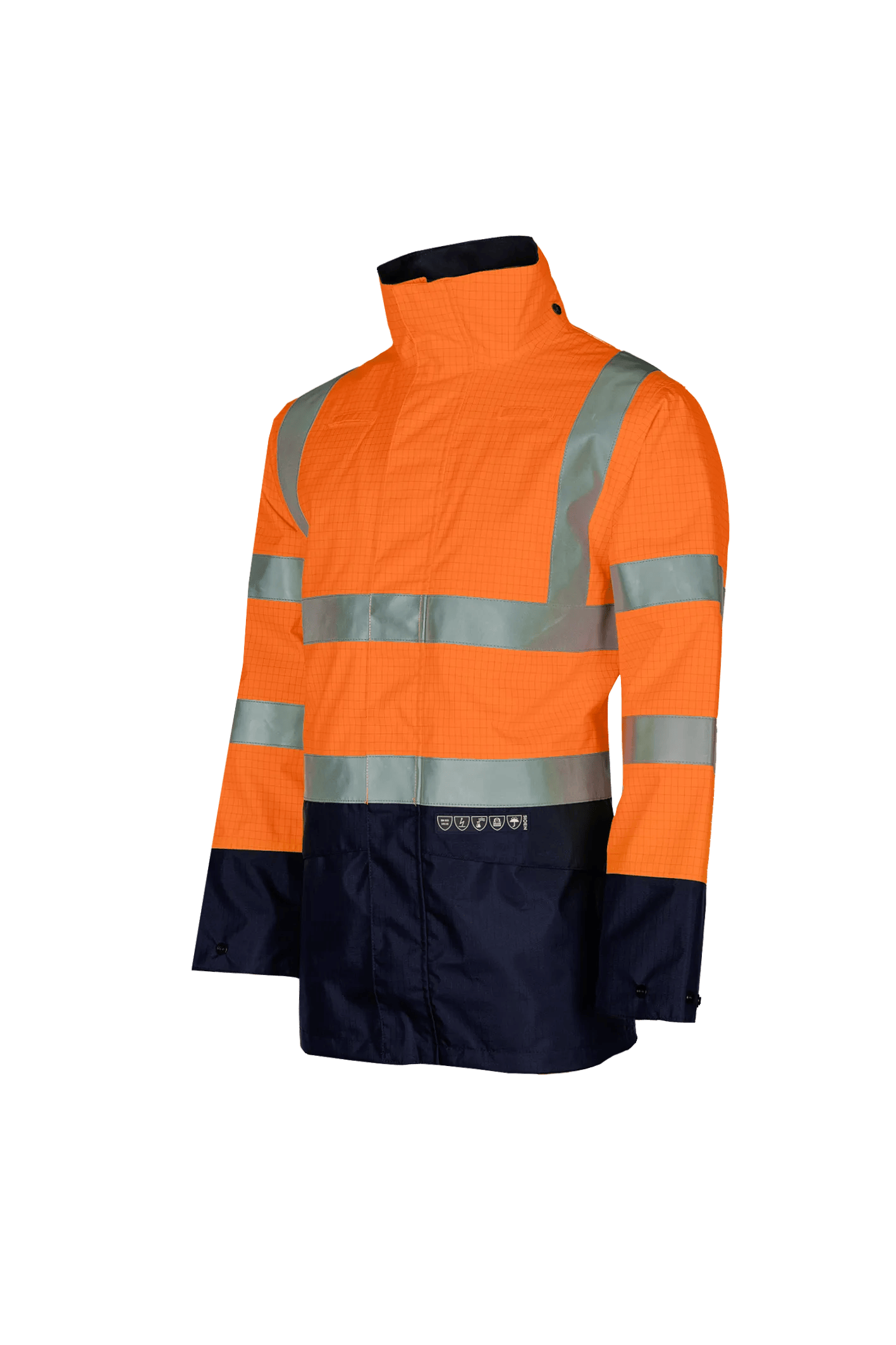 Sioen Elliston Flame Retardant Anti-Static Hi-Vis Rain Jacket