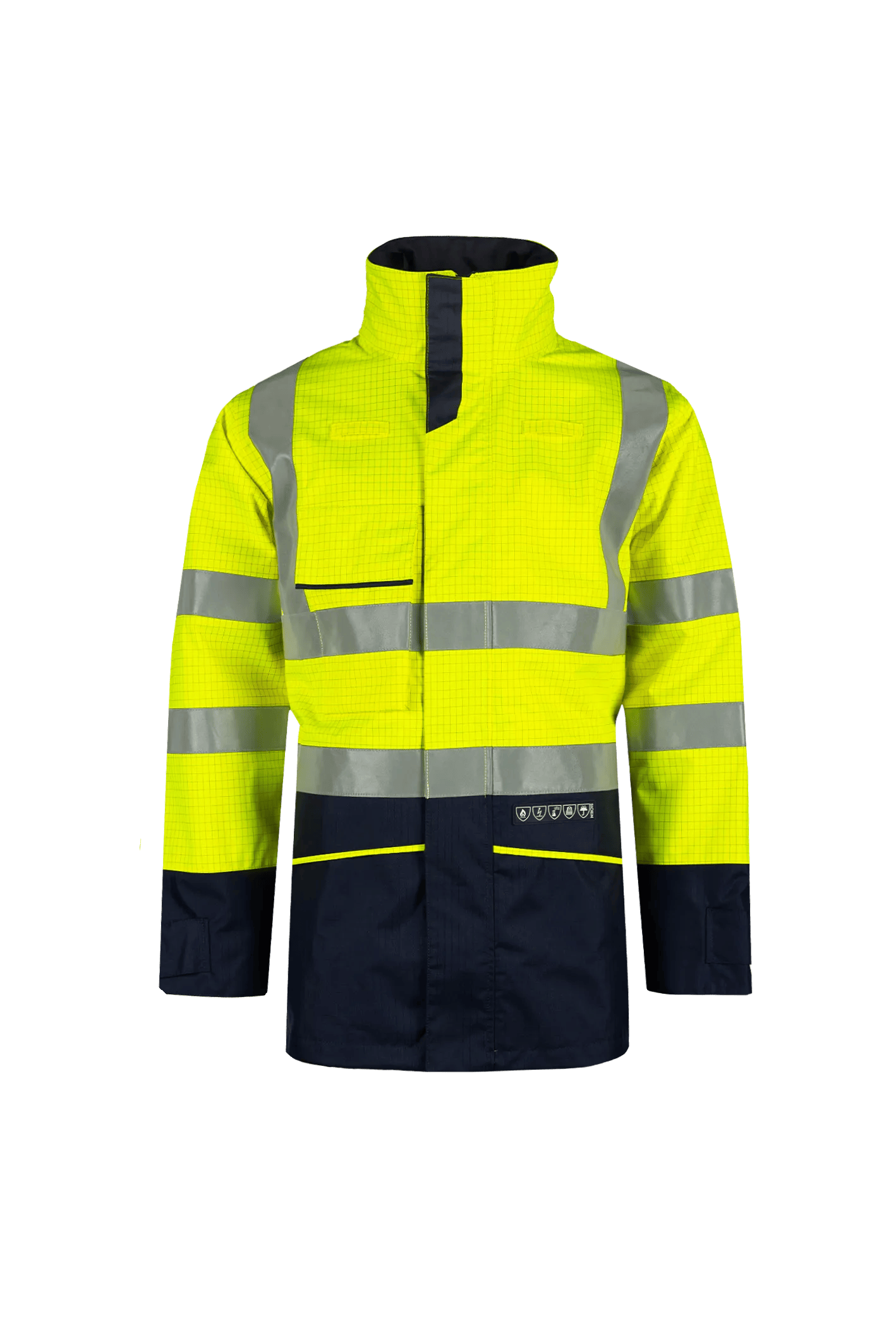 Sioen Hedland Flame Retardant Anti-Static Hi-Vis Rain Jacket